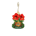 Sterling Mercantile & Garden Center — Christmas custom wood ornament OC2588, photographic gold spiral hook