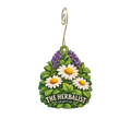 The Herbalist — Local inspiration custom wood ornament OC2592, photographic gold spiral hook