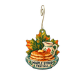 Indian Creek Nature Center — Local inspiration custom wood ornament OC2595, photographic gold spiral hook