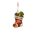 Equestrian Enterprise — Christmas custom wood ornament OC2603, photographic gold spiral hook