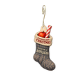 Museum of Appalachia — Christmas custom wood ornament OC2624, photographic gold spiral hook