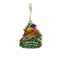 Corkscrew Swamp & Sanctuary — Christmas custom wood ornament OC2630, photographic gold spiral hook