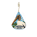 Corkscrew Swamp & Sanctuary — Local inspiration custom wood ornament OC2631, photographic gold spiral hook