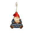 Jule Hus - Solvang's Christmas Store — Local inspiration custom wood ornament OC2634, photographic gold spiral hook