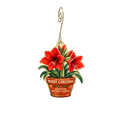 Houston Botanical Garden — Christmas custom wood ornament OC2636, photographic gold spiral hook