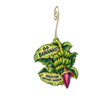 Houston Botanical Garden — Local inspiration custom wood ornament OC2637, photographic gold spiral hook