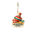 The Olfactory Company — Local inspiration custom wood ornament OC2649, photographic gold spiral hook
