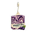 Windrift Hill — Local inspiration custom wood ornament OC2655, photographic gold spiral hook