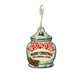 The General Store — Christmas custom wood ornament OC2663, photographic gold spiral hook