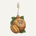 Farmer's Daughter Boutique at Bates Nut Farm Logo custom wood ornament OC266 hanging on hook