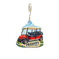 The Puzzle Shop (at Puzzle Rides) — Local inspiration custom wood ornament OC2670, photographic gold spiral hook