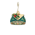 Tara Bella Boutique — Christmas custom wood ornament OC2675, photographic gold spiral hook