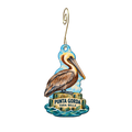 Tara Bella Boutique — Local inspiration custom wood ornament OC2676, photographic gold spiral hook