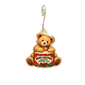 American Treasure Tour Museum — Christmas custom wood ornament OC2678, photographic gold spiral hook