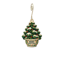 DeeSign Garden Shop — Christmas custom wood ornament OC2693, photographic gold spiral hook