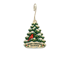 James Michener Art Museum — Christmas custom wood ornament OC2714, photographic gold spiral hook
