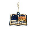 Anza-Borrego — Local inspiration custom wood ornament OC2736, photographic gold spiral hook