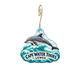 Cape Water Tours and Taxi — Store identity custom wood ornament OC2737, photographic gold spiral hook