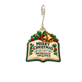 Musically inclined — Christmas custom wood ornament OC2741, photographic gold spiral hook
