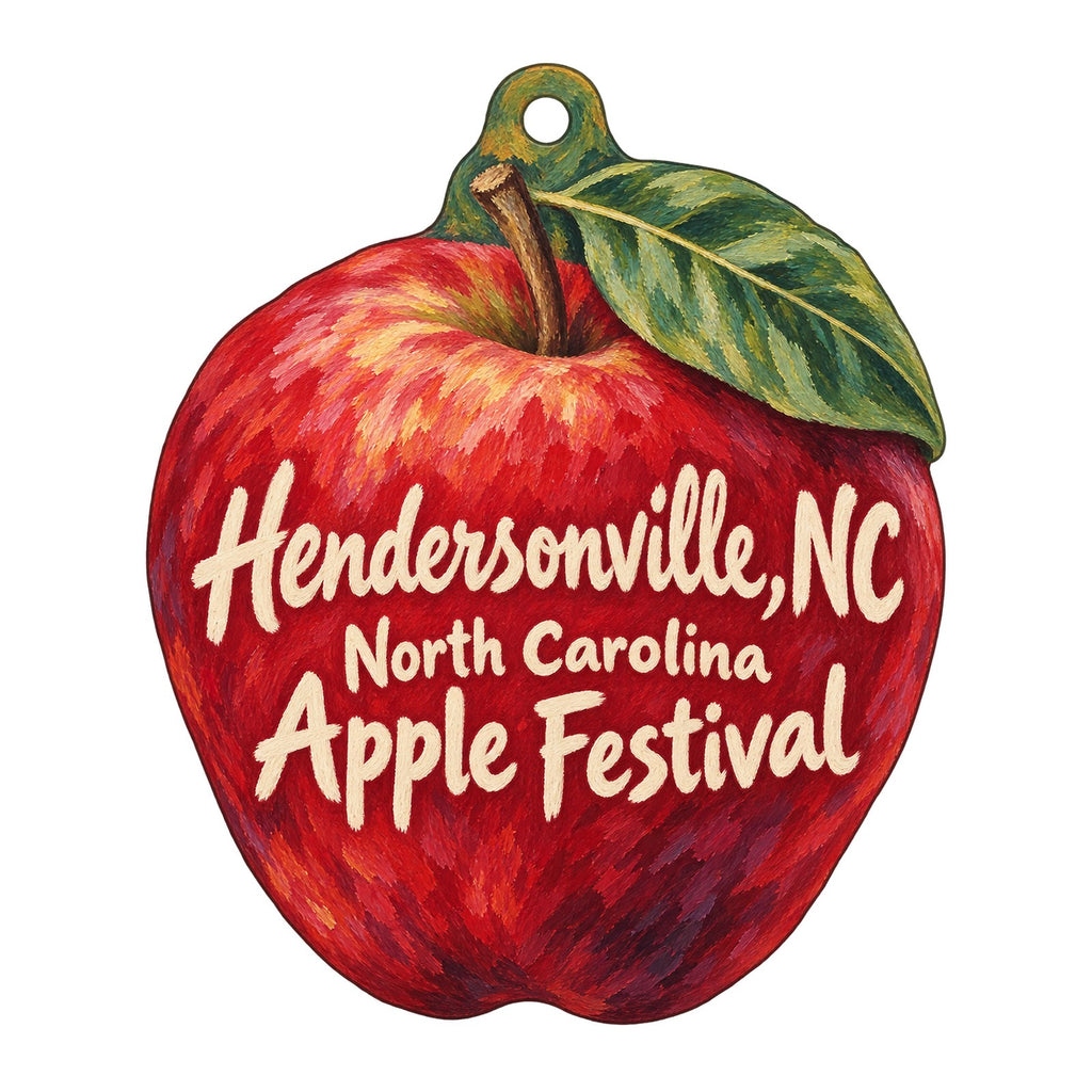 Hendersonville Community Co-op Town Icon custom wood ornament OC274 on white