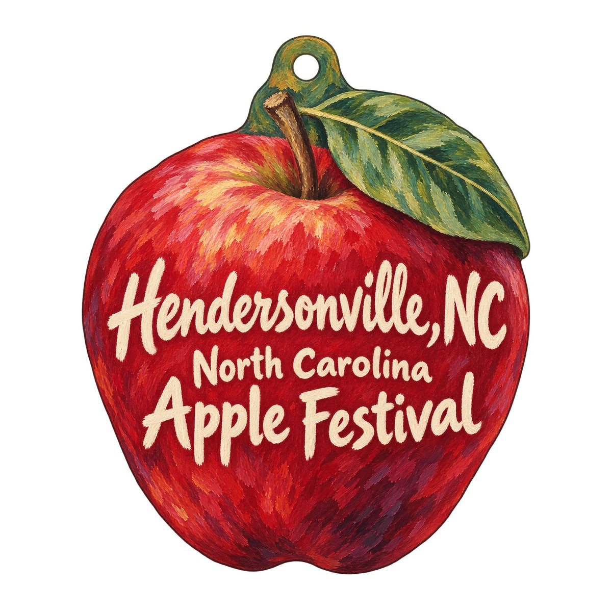 Hendersonville Community Co-op Town Icon custom wood ornament OC274 on white