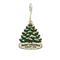 Cosley Zoo (Wheaton Park District) — Christmas custom wood ornament OC2750, photographic gold spiral hook