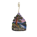 The Cosmic Depot — Local inspiration custom wood ornament OC2769, photographic gold spiral hook