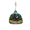 We The People Trump Store & More — Local inspiration custom wood ornament OC2784, photographic gold spiral hook