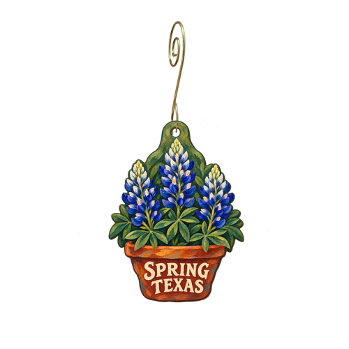 Ace Hardware of Champions — Local inspiration custom wood ornament OC2790, photographic gold spiral hook