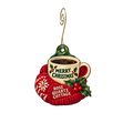 The Rose Quartz Cottage — Christmas custom wood ornament OC2792, photographic gold spiral hook