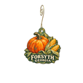 Hamlin Hills Farm — Local inspiration custom wood ornament OC2796, photographic gold spiral hook