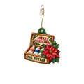 The Butler Institute of American Art — Christmas custom wood ornament OC2813, photographic gold spiral hook