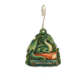 Illusive Comics & Games — Local inspiration custom wood ornament OC2817, photographic gold spiral hook