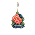 The Raven's Wing Magical Co-op — Local inspiration custom wood ornament OC2823, photographic gold spiral hook