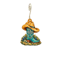 Gordon's Furniture — Local inspiration custom wood ornament OC2826, photographic gold spiral hook
