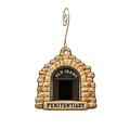 Old Idaho Penitentiary Site — Store identity custom wood ornament OC2860, photographic gold spiral hook