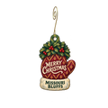 Missouri Bluffs Boutique — Christmas custom wood ornament OC2870, photographic gold spiral hook