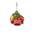 Missouri Bluffs Boutique — Local inspiration custom wood ornament OC2871, photographic gold spiral hook