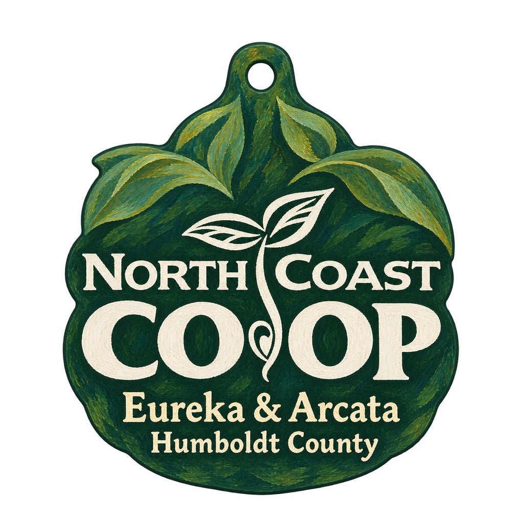 North Coast Co-op Logo custom wood ornament OC287 on white