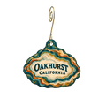 Artifacts — Local inspiration custom wood ornament OC2901, photographic gold spiral hook