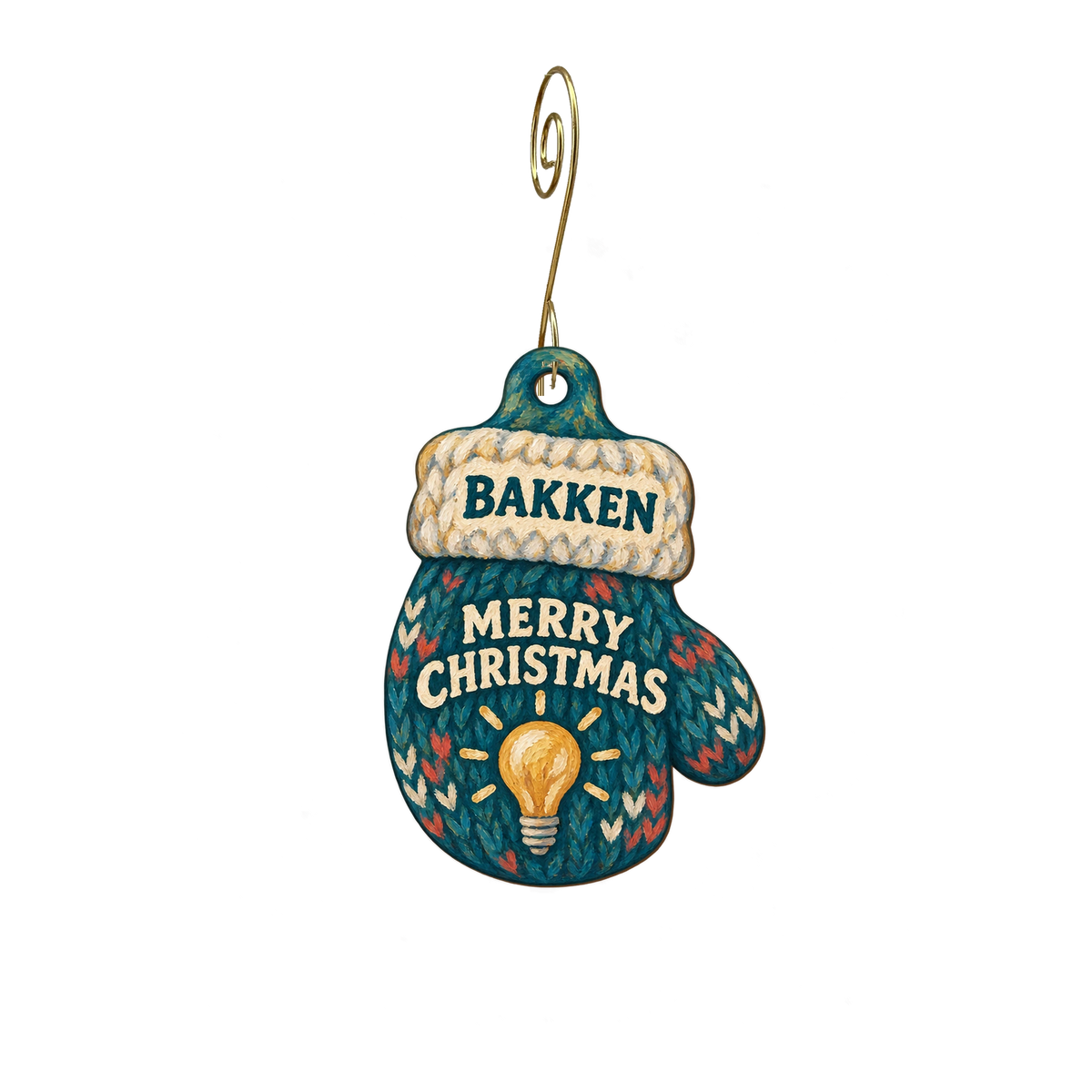 The Bakken Museum — Christmas custom wood ornament OC2903, photographic gold spiral hook