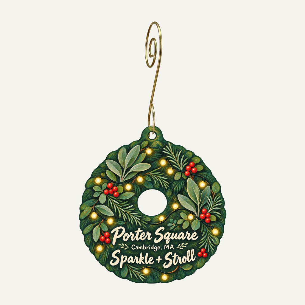 Cambridge Naturals Christmas custom wood ornament OC291 hanging on hook
