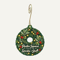 Cambridge Naturals Christmas custom wood ornament OC291 hanging on hook