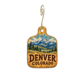 Strictly USA — Local inspiration custom wood ornament OC2925, photographic gold spiral hook