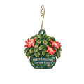 Taylor Street Plant Shop — Christmas custom wood ornament OC2936, photographic gold spiral hook