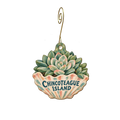 Taylor Street Plant Shop — Local inspiration custom wood ornament OC2937, photographic gold spiral hook
