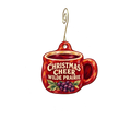 Wilde Prairie Winery — Christmas custom wood ornament OC2939, photographic gold spiral hook