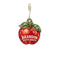 Wilde Prairie Winery — Local inspiration custom wood ornament OC2940, photographic gold spiral hook