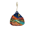 Walk In Liquor — Local inspiration custom wood ornament OC2943, photographic gold spiral hook