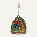 Harvest Market Town Icon custom wood ornament OC295 hanging on hook